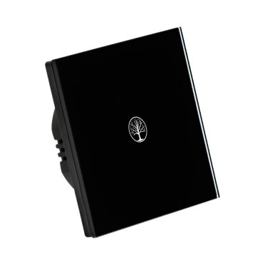 1 Körös Fekete Érintőkapcsoló Fa mintás  gombbal