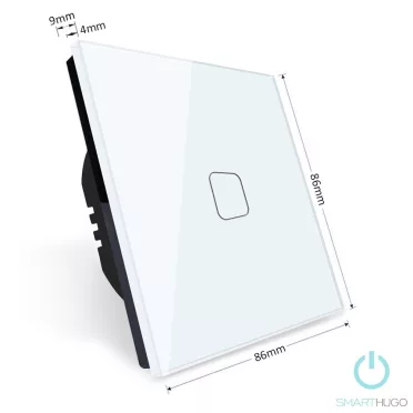 1 Körös Szürke Érintőkapcsoló Fa mintás  gombbal