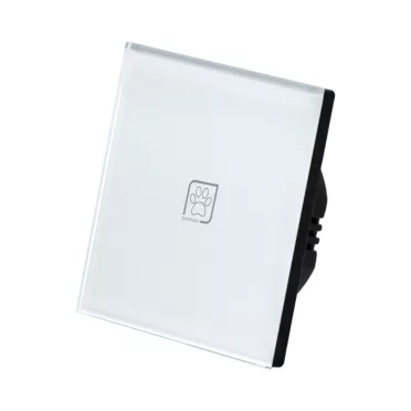 1 Körös Fehér Dimmer Villanykapcsoló Mancs mintás  gombbal
