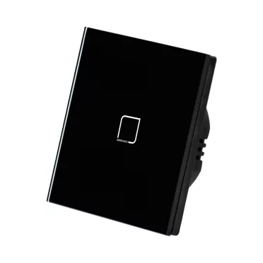 1 Körös Fekete Dimmer Villanykapcsoló Smarthugo mintás  gombbal