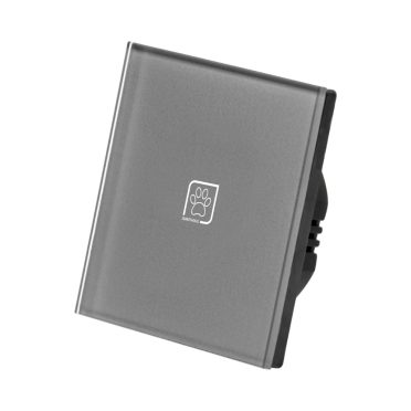 1 Körös Szürke Dimmer Villanykapcsoló Mancs mintás  gombbal