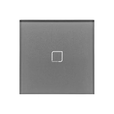1 Körös Szürke Dimmer Villanykapcsoló Smarthugo mintás  gombbal