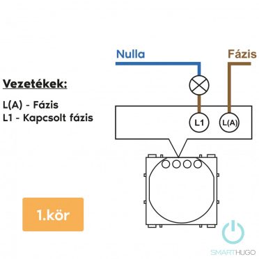 1 Körös Sorolható Érintő Villanykapcsoló  