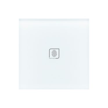 1 Körös Fehér Impulzuskapcsoló Ujjlenyomat mintás gombbal