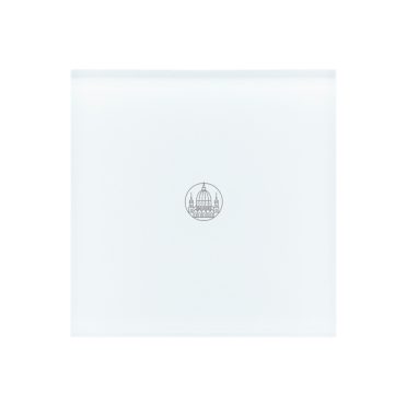 1 Körös Fehér Impulzuskapcsoló Budapest mintás  gombbal