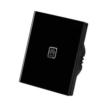 1 Körös Fekete Impulzuskapcsoló Mancs mintás  gombbal