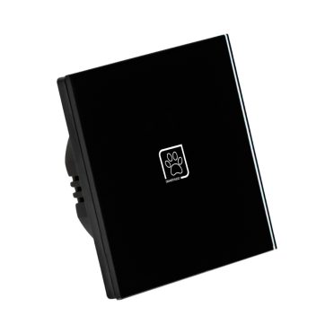 1 Körös Fekete Impulzuskapcsoló Mancs mintás  gombbal