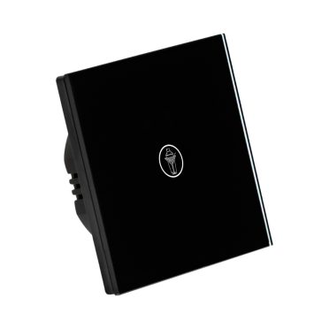 1 Körös Fekete Impulzuskapcsoló Bár mintás  gombbal