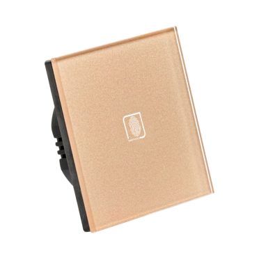 1 Körös Arany Impulzuskapcsoló Ujjlenyomat mintás gombbal