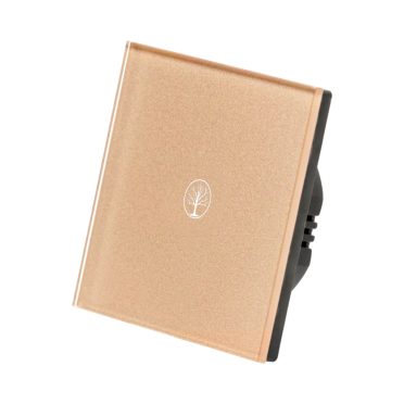 1 Körös Arany Impulzuskapcsoló Fa mintás  gombbal