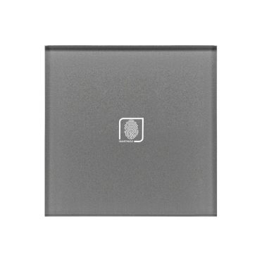 1 Körös Szürke Impulzuskapcsoló Ujjlenyomat mintás gombbal