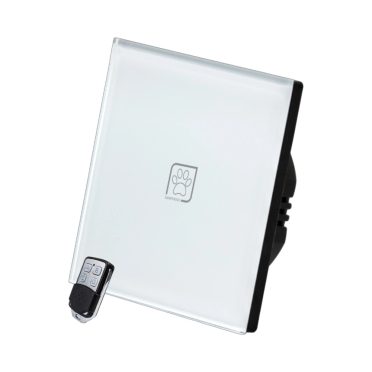 1 Körös Fehér RF Villanykapcsoló Mancs mintás  gombbal