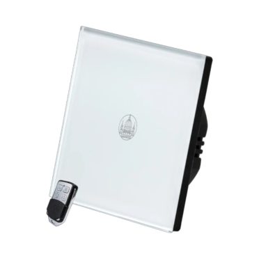 1 Körös Fehér RF Villanykapcsoló Budapest mintás  gombbal