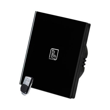 1 Körös Fekete RF Villanykapcsoló Cipő mintás gombbal