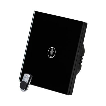 1 Körös Fekete RF Villanykapcsoló Bár mintás  gombbal