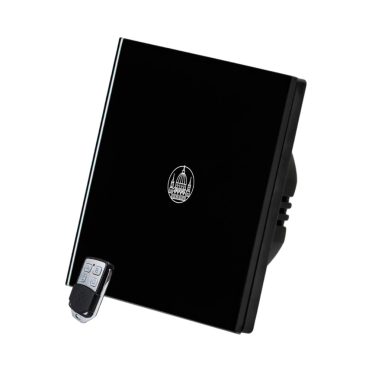 1 Körös Fekete RF Villanykapcsoló Budapest mintás  gombbal