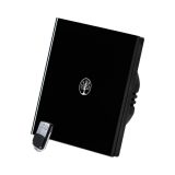 1 Körös Fekete RF Villanykapcsoló Fa mintás  gombbal