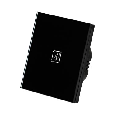 1 Körös Fekete RF Villanykapcsoló Pillangó mintás  gombbal