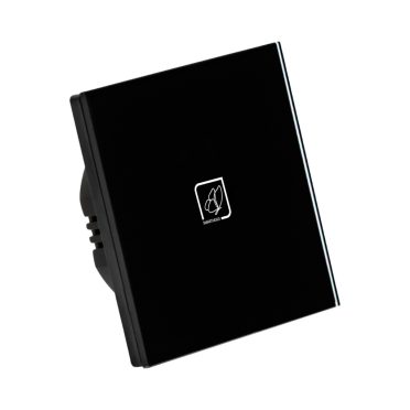 1 Körös Fekete RF Villanykapcsoló Pillangó mintás  gombbal