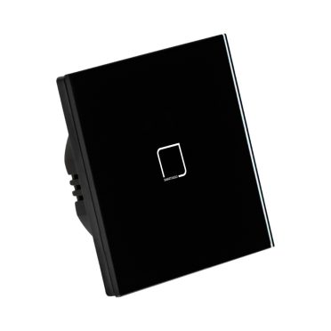 1 Körös Fekete RF Villanykapcsoló Smarthugo mintás  gombbal