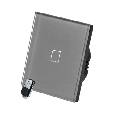 1 Körös Szürke RF Villanykapcsoló Smarthugo mintás  gombbal