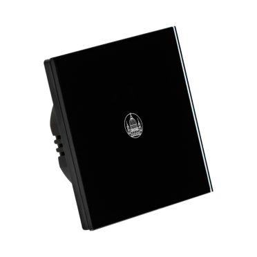 1 Körös Fekete RF Váltó Villanykapcsoló Budapest mintás  gombbal