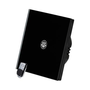 1 Körös Fekete RF Váltó Villanykapcsoló Kalocsai mintás  gombbal