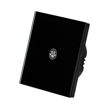 1 Körös Fekete RF Váltó Villanykapcsoló Kalocsai mintás  gombbal