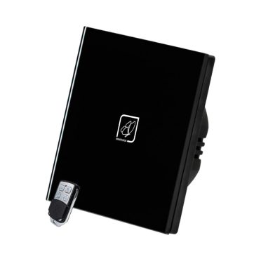 1 Körös Fekete RF Váltó Villanykapcsoló Pillangó mintás  gombbal