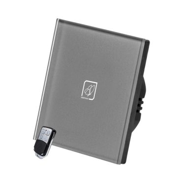 1 Körös Szürke RF Váltó Villanykapcsoló Pillangó mintás  gombbal