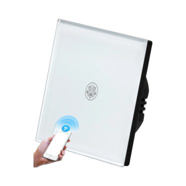 1 Körös Fehér Wifi Villanykapcsoló Kalocsai mintás  gombbal