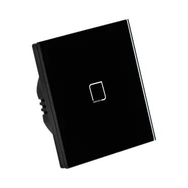 1 Körös Fekete Wifi Villanykapcsoló Smarthugo mintás  gombbal