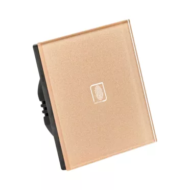 1 Körös Arany Wifi Villanykapcsoló Ujjlenyomat mintás gombbal