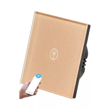 1 Körös Arany Wifi Villanykapcsoló Bár mintás  gombbal