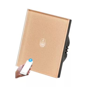 1 Körös Arany Wifi Villanykapcsoló Budapest mintás  gombbal