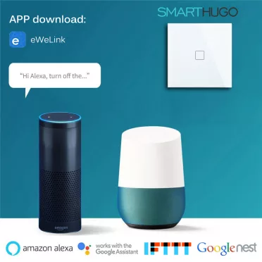 1 Körös Arany Wifi Villanykapcsoló Smarthugo mintás  gombbal