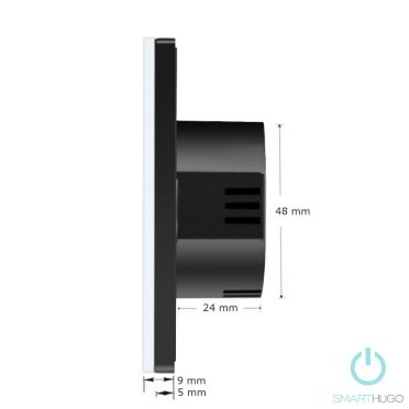 1 Körös Szürke Wifi Dimmer Villanykapcsoló