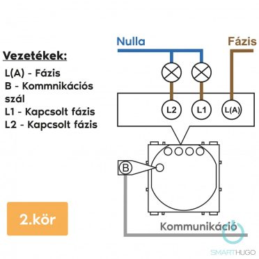 2 Körös Sorolható Váltó Villanykapcsoló