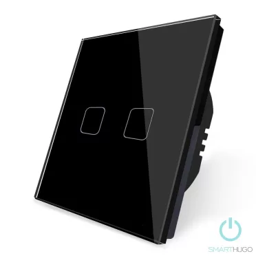 2 Körös Fekete Dimmer Villanykapcsoló Cipő mintás gombbal