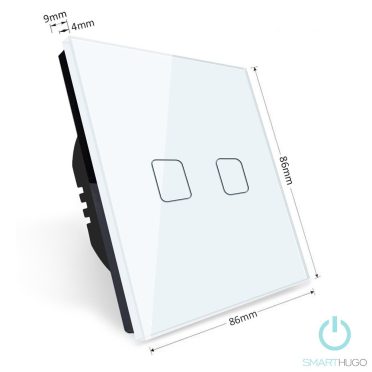 2 Körös Fekete RF Villanykapcsoló Kalocsai mintás  gombbal