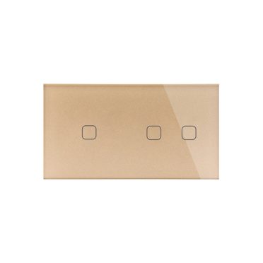 Dupla Sorolt Arany Érintőpanel 1 + 2 Kör