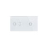Dupla Sorolt Fehér Érintőpanel 2 + 1 Kör