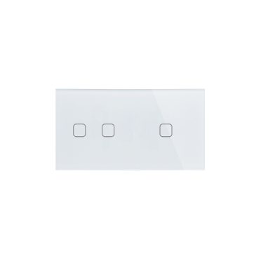 Dupla Sorolt Fehér Érintőpanel 2 + 1 Kör