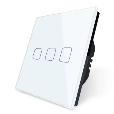 3 Körös Fehér Váltó Villanykapcsoló Mancs mintás  gombbal