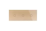 Hármas sorolt Arany Érintőpanel 1 + 1 + 1 Kör