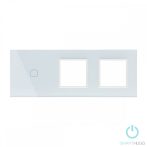   Hármas sorolt Fehér Érintőpanel  Egyedi gomb + Dupla Üveg Sorolókeret