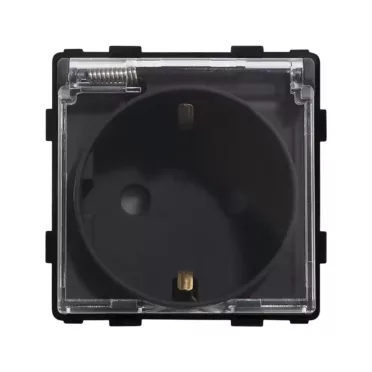 Smarthugo Essence Fekete  Csapfedeles Konnektor 230V Max.16A