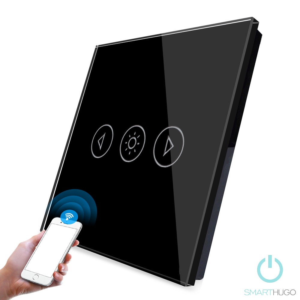 1 Körös Fekete Wifi Dimmer Érintőpanel 1 Körös Fekete Wifi Dimmer Érintőpanel